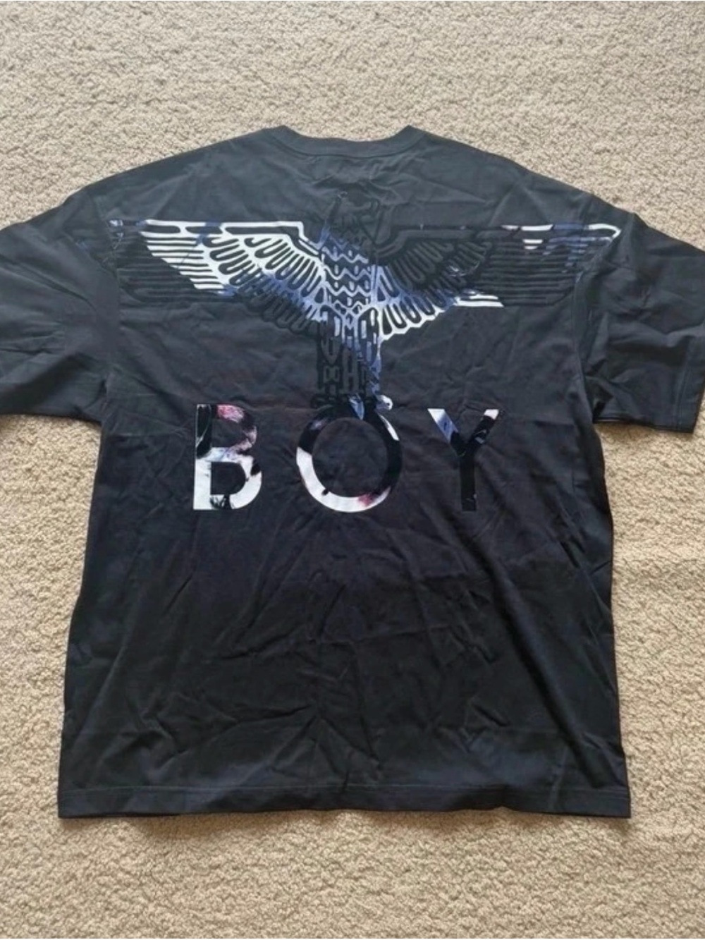 Boy London Black Graphic Eagle Tee